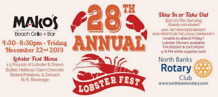 Outer Banks fundraiser feast at the 28th Annual Lobster Fest!