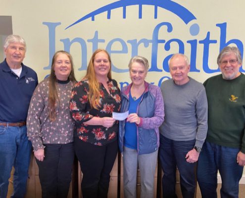 Interfaith Community Outreach Awarded $500.00 check from Outer Banks Woman’s Club