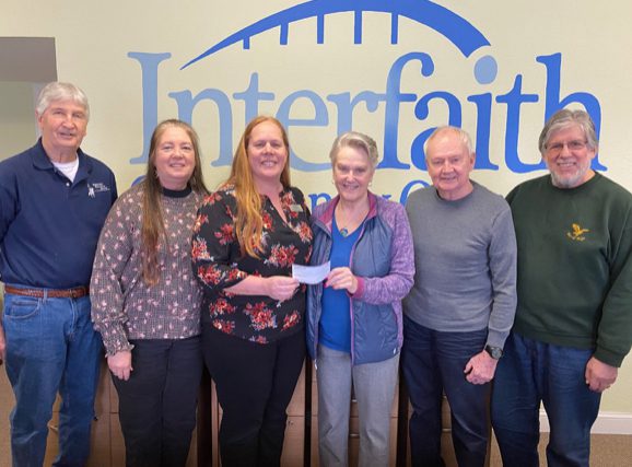 Interfaith Community Outreach Awarded $500.00 check from  Outer Banks Woman’s Club
